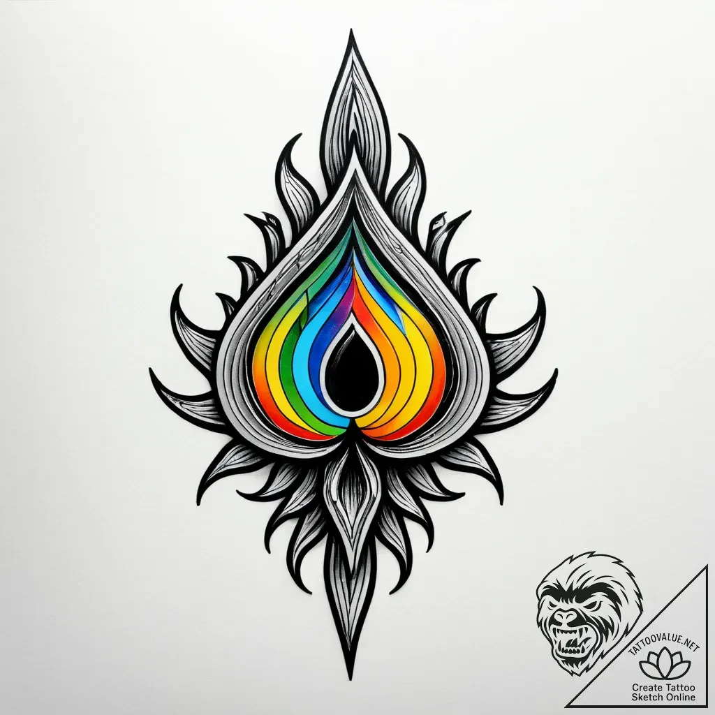 Magnetic ferrofluid forming a monstrous, shif... - style Jagger Old - tattoo sketch (08.11.2025 05:23)
