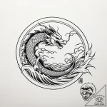 Tattoo sketch, simple thin line sun with rays… – style Jaeger Simple – tattoo sketch (08.11.2025 06:33)