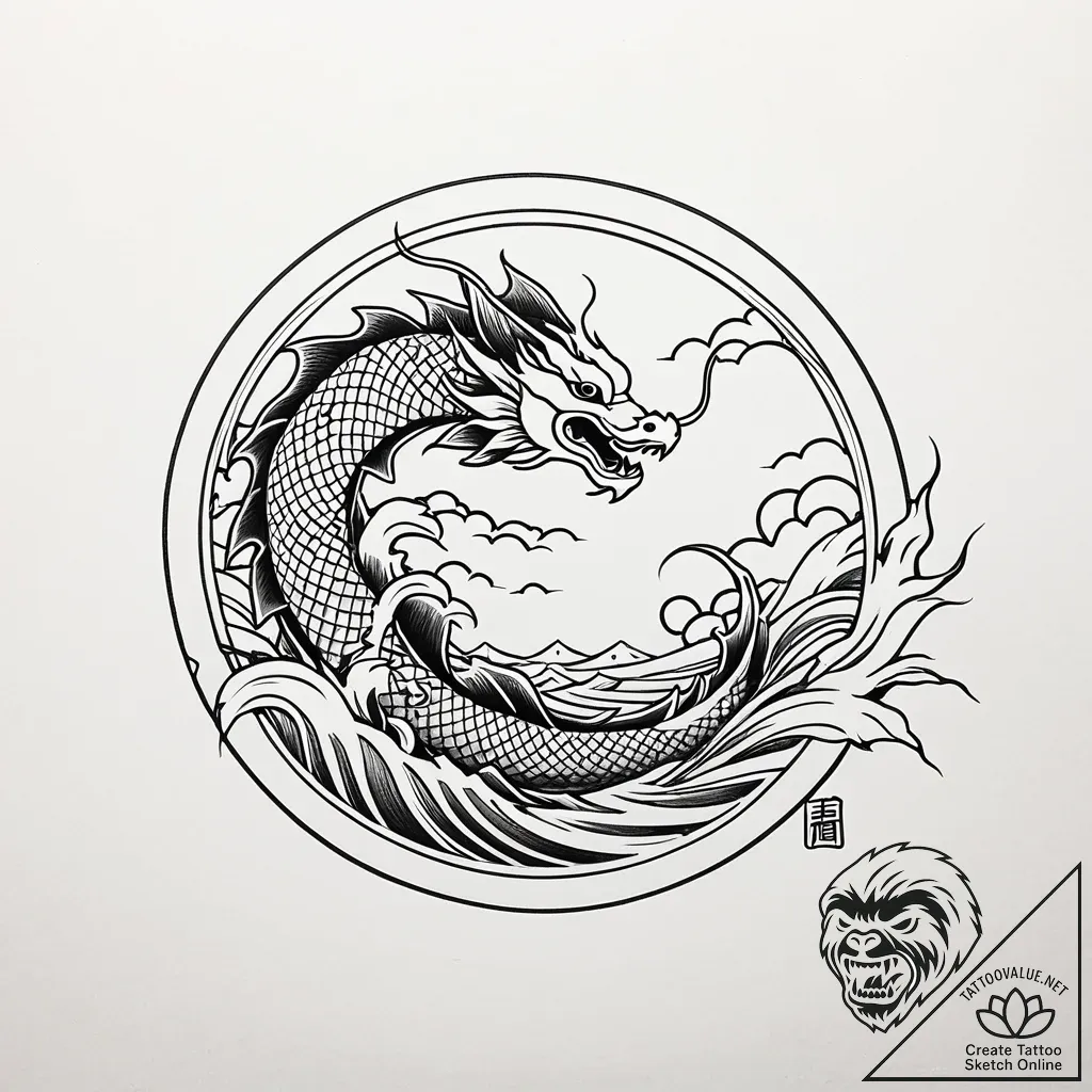 Tattoo sketch, simple thin line sun with rays... - style Jaeger Simple - tattoo sketch (08.11.2025 06:33)