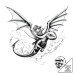 Tattoo sketch, how to train your dragon hiccu… – style Flux Inscriptions – tattoo sketch (08.11.2025 07:28)
