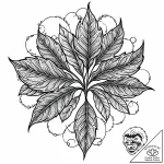 Tat tattoo sketch, dew-covered leaf reflectin… – style Jaeger Mini – tattoo sketch (08.11.2025 07:38)