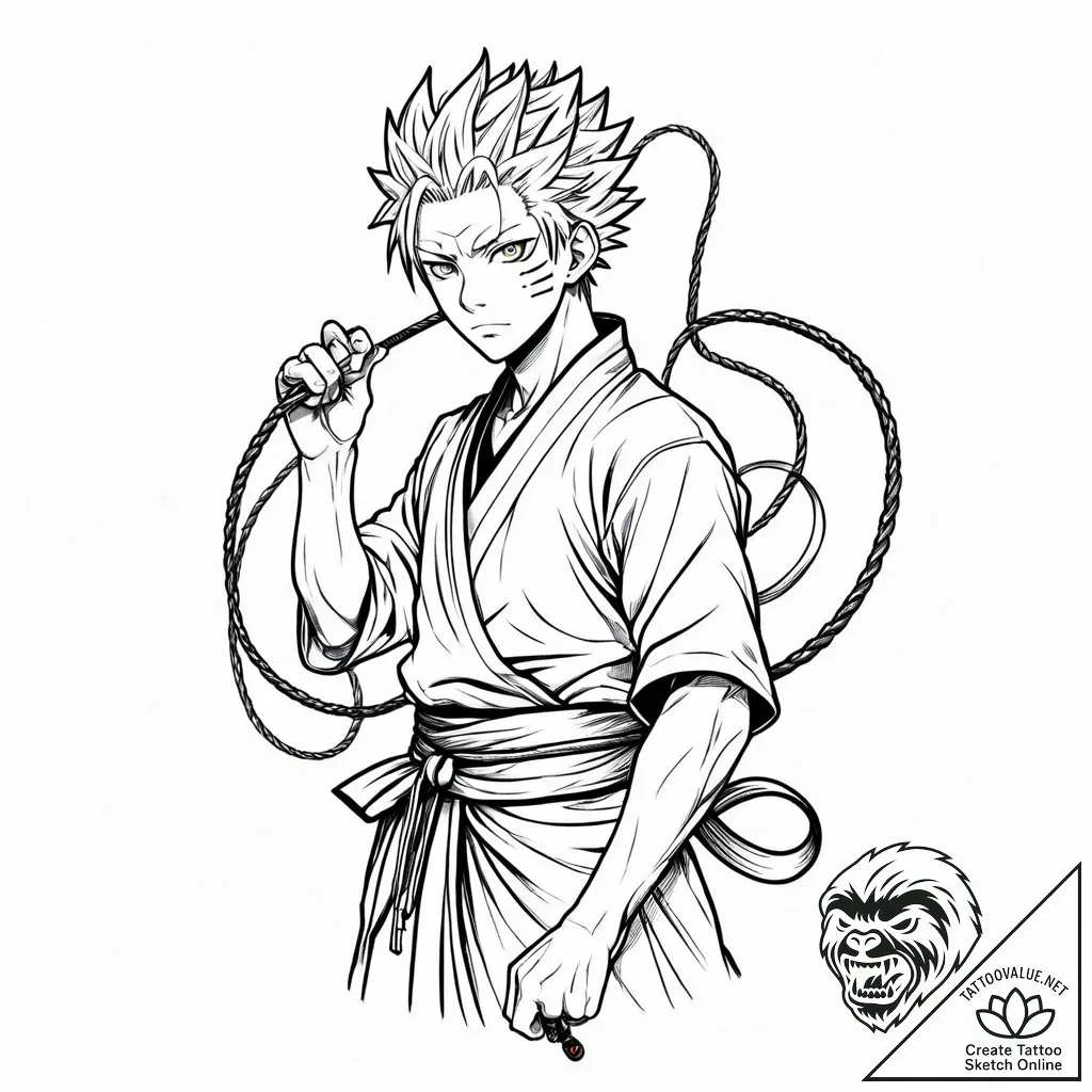 Sukuna's markings from jujutsu kaisen, tattoo... - style Jaeger Mini - tattoo sketch (08.11.2025 08:38)