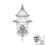 Epictetus’s lamp, symbolizing the light of ph… – style Flux Inscriptions – tattoo sketch (08.11.2025 09:28)