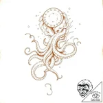 Kraken tendrils in cosmic storm, tattoo sketc… – style Flux Inscriptions – tattoo sketch (08.11.2025 09:48)