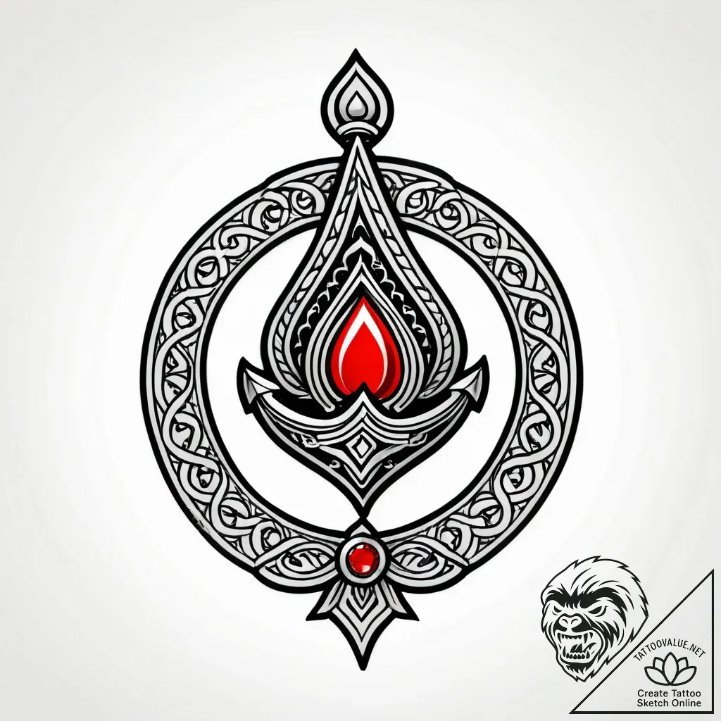 Ring pop candy, jeweled, tattoo sketch design... - style Jagger Old - tattoo sketch (08.11.2025 10:23)