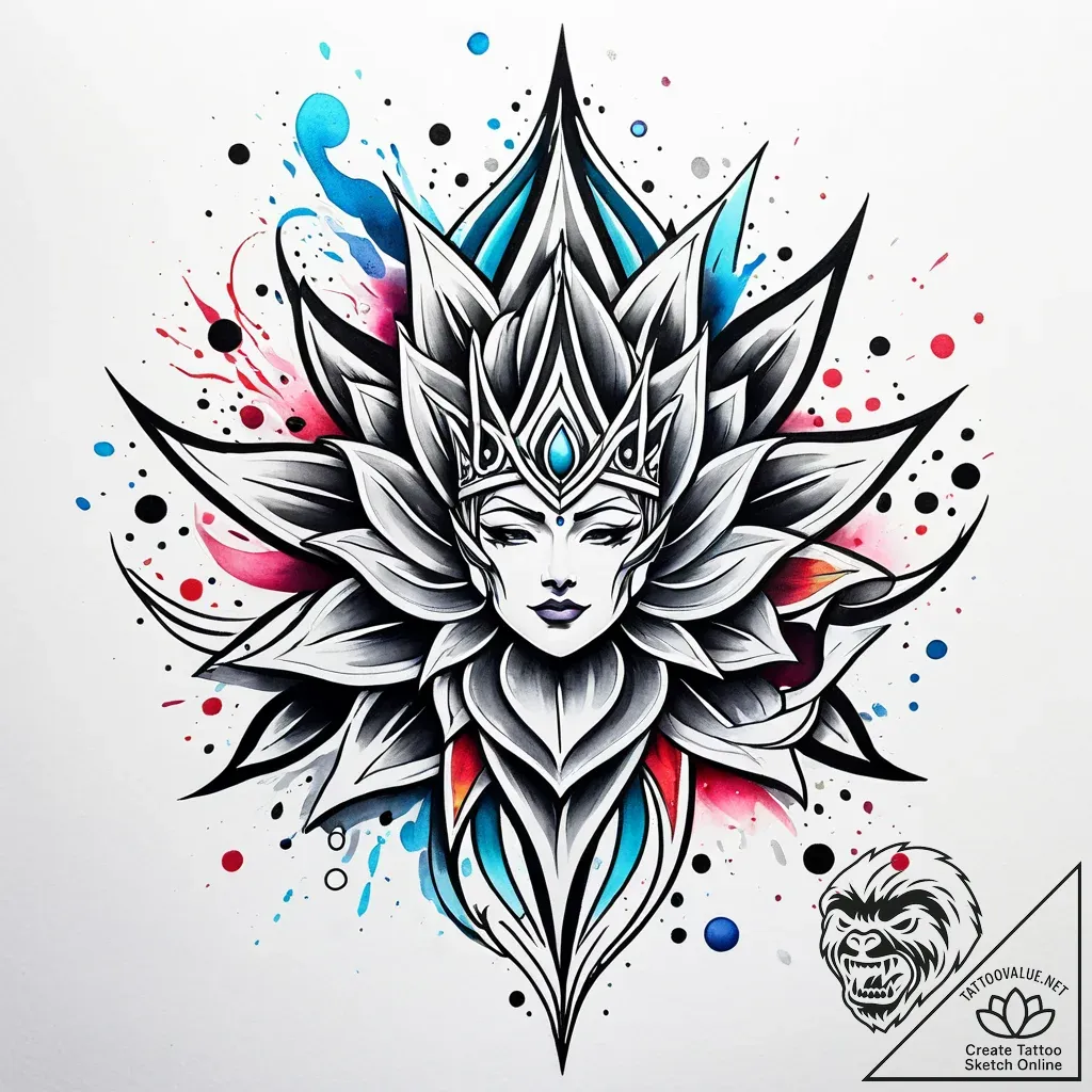 Queenр в р’в р в рір‚в р в р’в р р†р вђљрўв„ў... - style Jaeger Simple - tattoo sketch (08.11.2025 11:13)