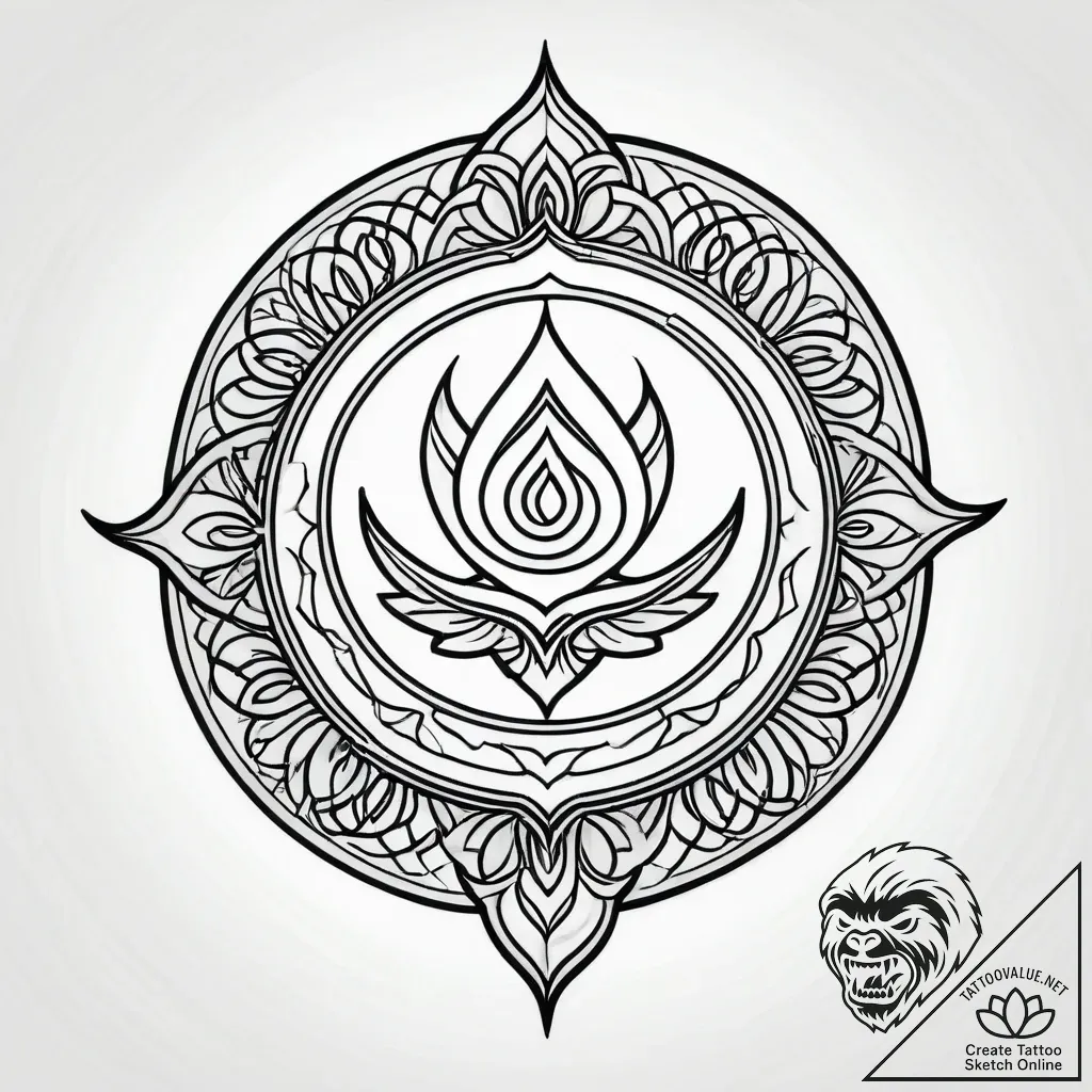 Seal, artistic tattoo sketch, fine lines, del... - style Jagger Old - tattoo sketch (08.11.2025 13:03)