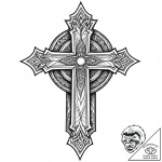 Quartz door opening into void, tattoo drawing… – style Jaeger Mini – tattoo sketch (08.11.2025 14:58)