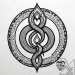 Atomic serpent in neon vortex, concept art fo… – style Jagger Old – tattoo sketch (08.11.2025 15:02)