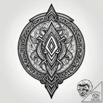 Plate armor cracked with runes, artistic tatt… – style Jagger Old – tattoo sketch (08.11.2025 17:42)