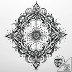 Black sands swirling with spirits, tattoo dra… – style Jaeger Mini – tattoo sketch (08.11.2025 21:38)