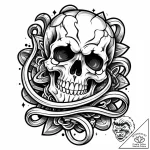 сѓрєр°р»р°-р»р°р·, tattoo flash sheet design,… – style Jaeger Mini – tattoo sketch (08.11.2025 23:37)