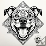 Tattoo sketch, mater with tongue out, humorou… – style Jaeger Simple – tattoo sketch (08.11.2025 23:52)