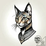 Egyptian cat, tattoo flash sheet design, mute… – style Jagger Old – tattoo sketch (09.11.2025 00:02)