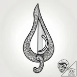 Onyx harp strings snapping, tattoo line art,… – style Jagger Old – tattoo sketch (09.11.2025 01:02)