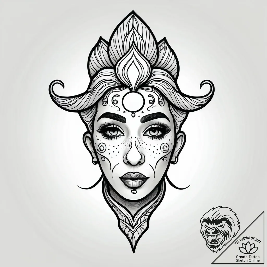 A whimsical bubble gum on nose, funny,, tatto... - style Jagger Old - tattoo sketch (09.11.2025 01:22)