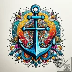 Animated anchor swirling in storm, tattoo fla… – style Jaeger Simple – tattoo sketch (09.11.2025 02:12)
