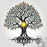 Yggdrasil (tree of life) – style Jagger Old – tattoo sketch (09.11.2025 02:43)