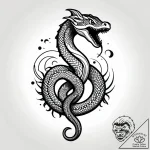 Storm serpent tearing through veil, ink illus… – style Jagger Old – tattoo sketch (09.11.2025 03:02)