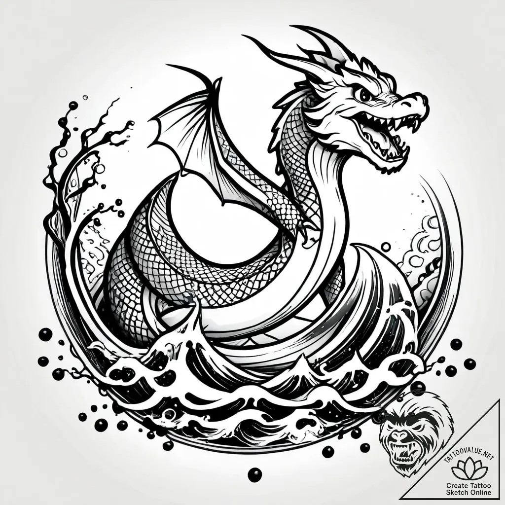 Tattoo sketch, asterix throwing magic potion... - style Jagger Old - tattoo sketch (09.11.2025 03:22)