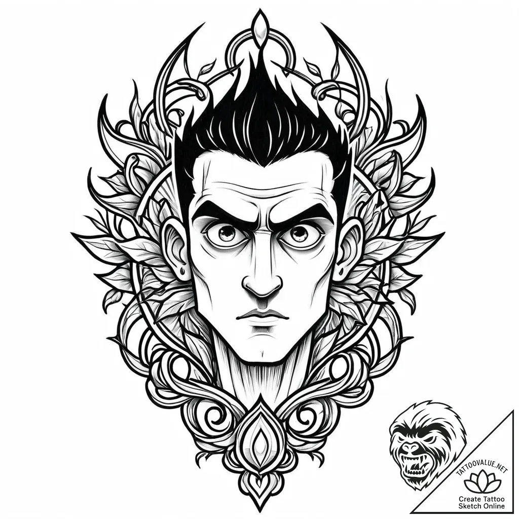 рїр°сђр°рѕрѕсђрјр°рѕ, рёр»рё рєр°рє рїсђрёсђс... - style Jaeger Mini - tattoo sketch (09.11.2025 03:58)