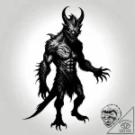 Eskizto, tattoo sketch, boo silhouette with m… – style Jagger Old – tattoo sketch (09.11.2025 04:03)