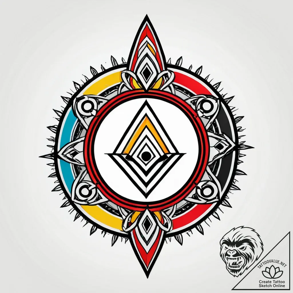 Stone portal bound in chains, tattoo flash sh... - style Jagger Old - tattoo sketch (09.11.2025 05:02)