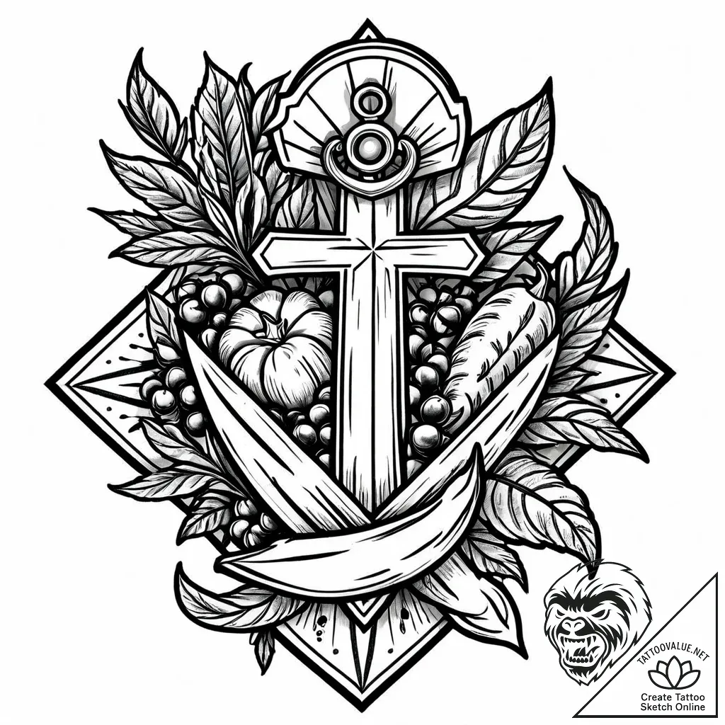 Tat tattoo sketch, veganвђ™s hand holding bun... - style Jaeger Mini - tattoo sketch (09.11.2025 06:17)