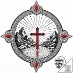 Oracle gazing into crystal pool, tattoo sketc… – style Jaeger Mini – tattoo sketch (09.11.2025 06:58)