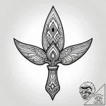Glyph-etched blade piercing void, tattoo flas… – style Jagger Old – tattoo sketch (09.11.2025 08:22)