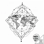 Map coordinates of a meaningful place, tattoo… – style Jaeger Mini – tattoo sketch (09.11.2025 08:38)