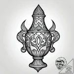 Urn with a ghost escaping from it, tattoo fla… – style Jagger Old – tattoo sketch (09.11.2025 09:23)