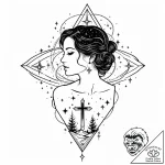 Eskizto, tattoo sketch, eve silhouette with s… – style Jaeger Mini – tattoo sketch (09.11.2025 10:38)