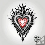 Volcanic heart devouring light, tattoo line a… – style Jagger Old – tattoo sketch (09.11.2025 11:23)