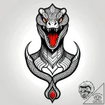 Cobra’s flaring hood with an intricate, menac… – style Jagger Old – tattoo sketch (09.11.2025 11:42)