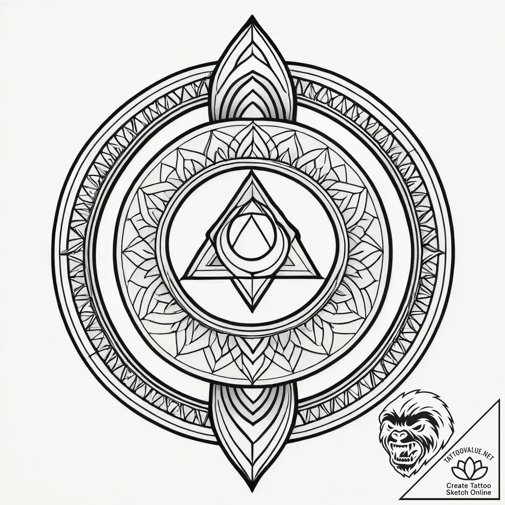 Ivory serpent through celestial ring, tattoo... - style Jagger Old - tattoo sketch (09.11.2025 12:31)