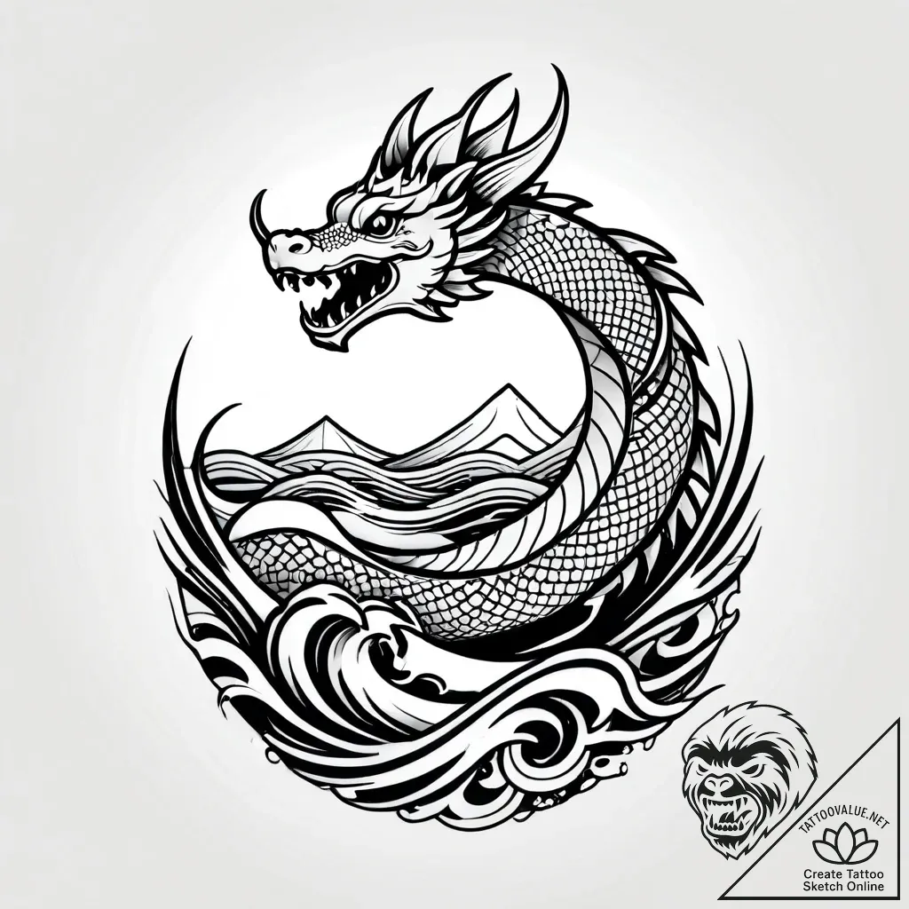 Zephyr crown beneath celestial arch, tattoo f... - style Jagger Old - tattoo sketch (09.11.2025 13:06)