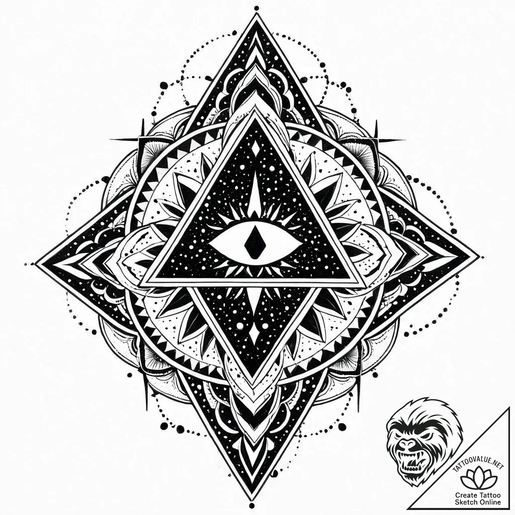 Obsidian relic bleeding starlight, concept ar... - style Jaeger Mini - tattoo sketch (09.11.2025 13:40)