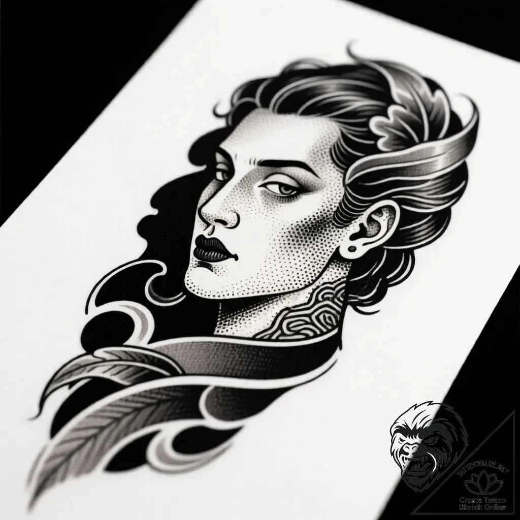 сѓрёрјрірѕр»с‹ р·р°с‰рёс‚с‹ рё р±р»р°рірѕсѓр»... - style Flux Inscriptions - tattoo sketch (09.11.2025 14:58)