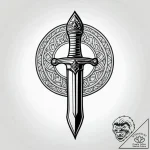 Dagger in cursed chalice, tattoo drawing outl… – style Jagger Old – tattoo sketch (09.11.2025 15:06)