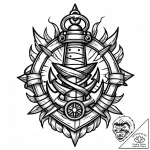 Vial containing the t-virus from resident evi… – style Jaeger Mini – tattoo sketch (09.11.2025 15:28)