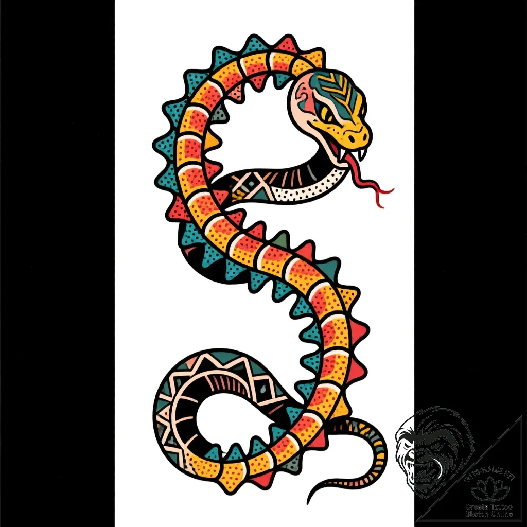 Slinky toy, but it's a spinal column, tattoo... - style Flux Inscriptions - tattoo sketch (09.11.2025 15:46)