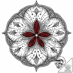 Sand dollar pattern, intricate and natural, t… – style Jaeger Mini – tattoo sketch (09.11.2025 16:04)