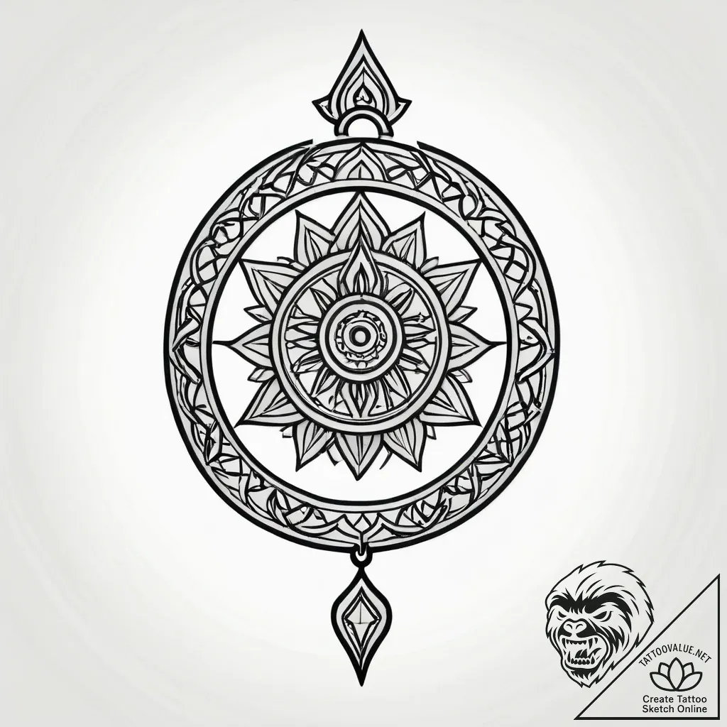 Broken chains floating mid-air, tattoo line a... - style Jagger Old - tattoo sketch (09.11.2025 16:31)