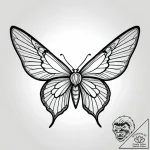Angelic butterfly leaving light trail, tattoo… – style Jagger Old – tattoo sketch (09.11.2025 17:07)