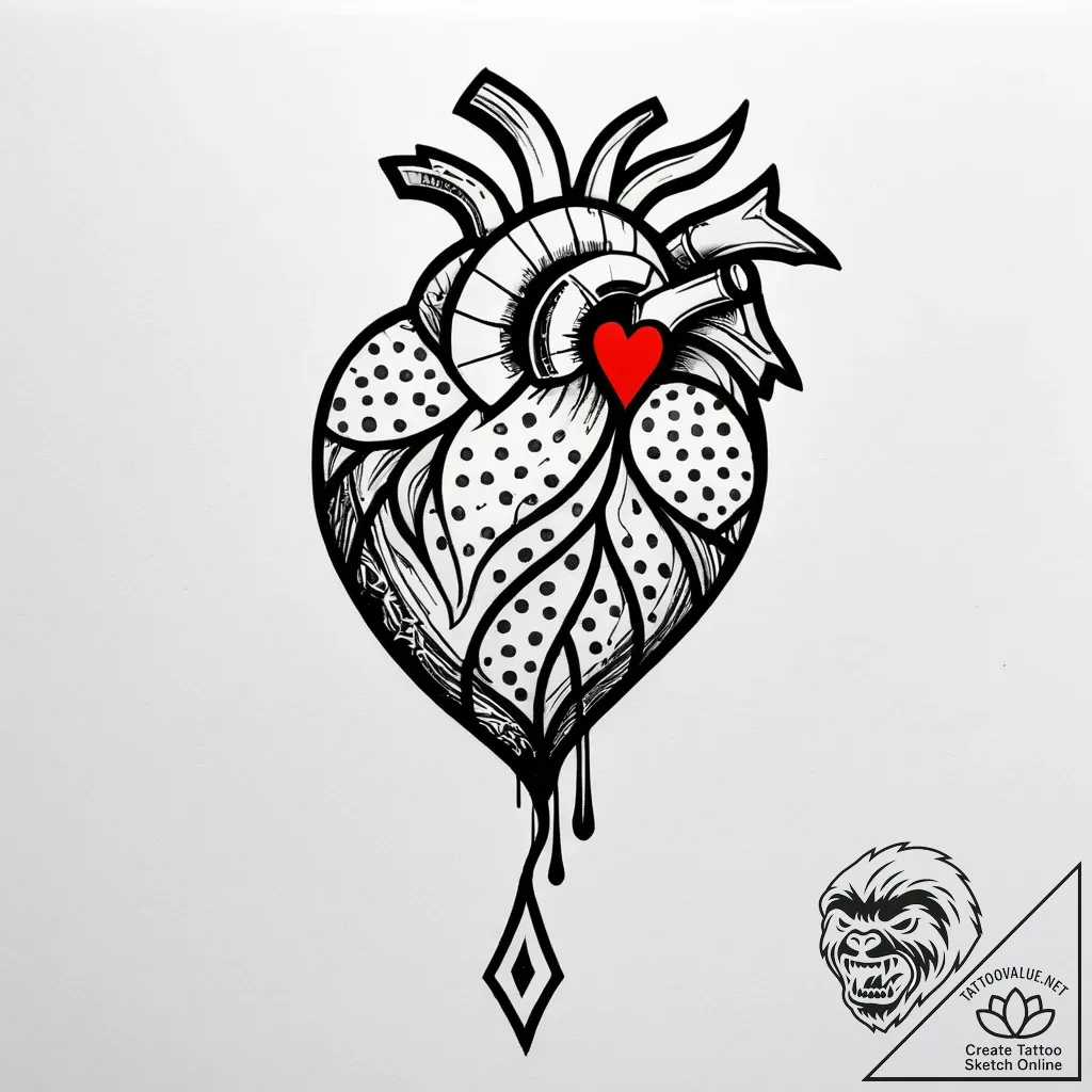 Apocalyptic heart of steel, tattoo flash shee... - style Jagger Old - tattoo sketch (09.11.2025 17:19)