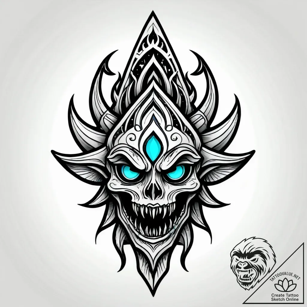 Molten relic devouring starlight, tattoo flas... - style Jagger Old - tattoo sketch (09.11.2025 18:04)