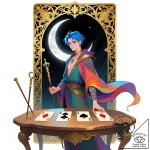 Tarot card (eg, the fool, the magician, death… – style Flux Inscriptions – tattoo sketch (09.11.2025 18:07)