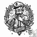 Tat tattoo sketch, rapperвђ™s graffiti style… – style Jaeger Mini – tattoo sketch (09.11.2025 18:13)