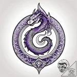 Violet sigil burning beneath mist, tattoo dra… – style Jagger Old – tattoo sketch (09.11.2025 18:52)